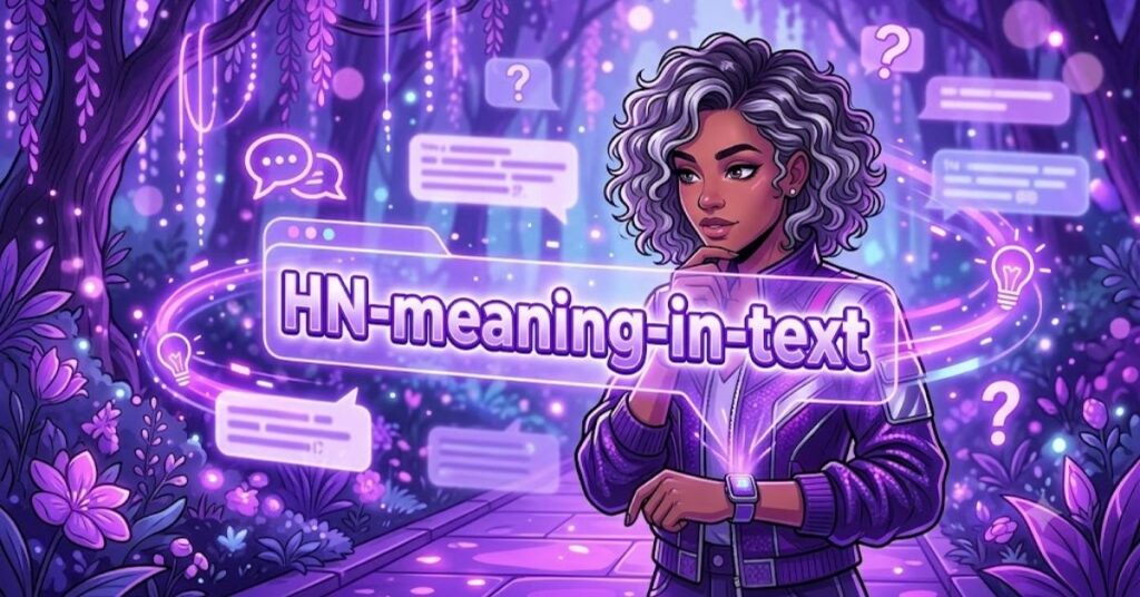 hn meaning in text